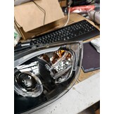 Koplampen dual halo rims BMW E90/E91 03 05-08 08 ANGEL EYES ZWART