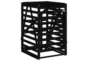 Afvalcontainerberging Grenenhout Zwart (47% Korting)