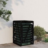 Houten Containerberging Grenenhout Zwart - 84x90x128,5 cm - 34% Korting
