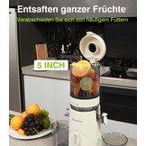 Slowjuicer Sapcentrifuge 150W Wit - 34% Korting