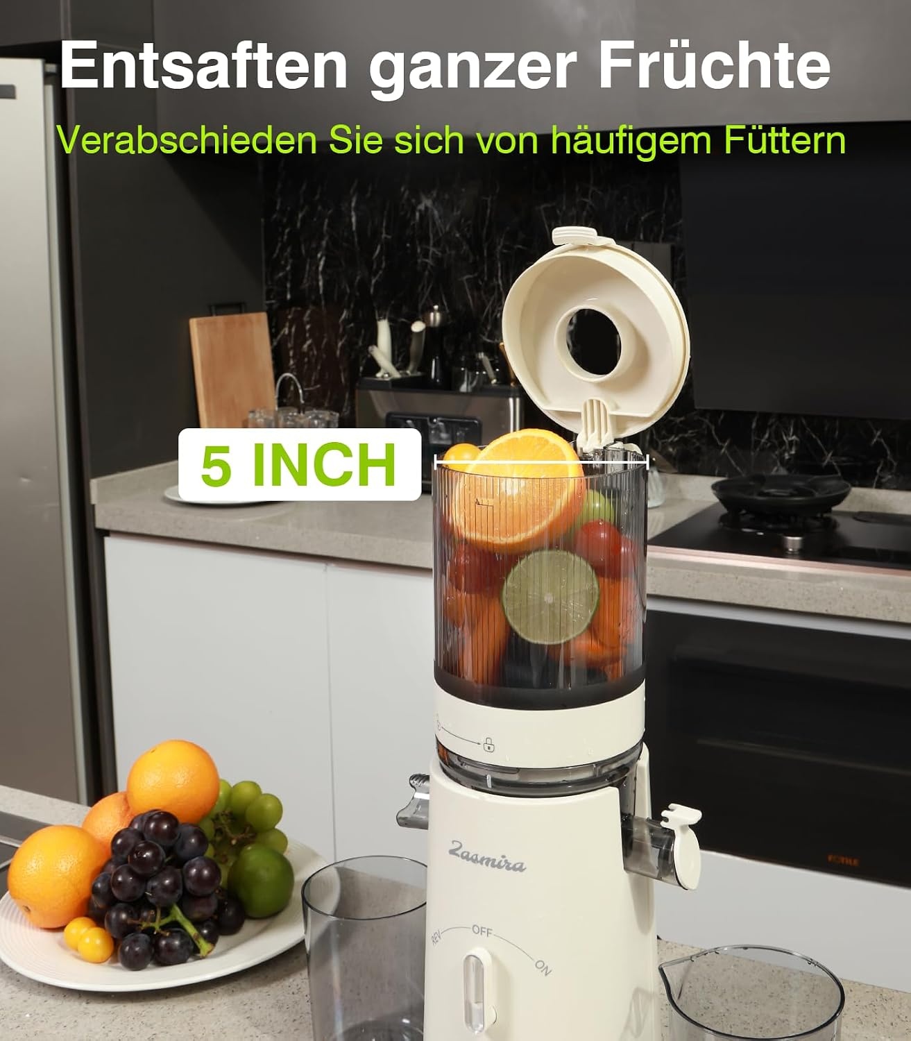 Slowjuicer Sapcentrifuge 150W Wit - 34% Korting