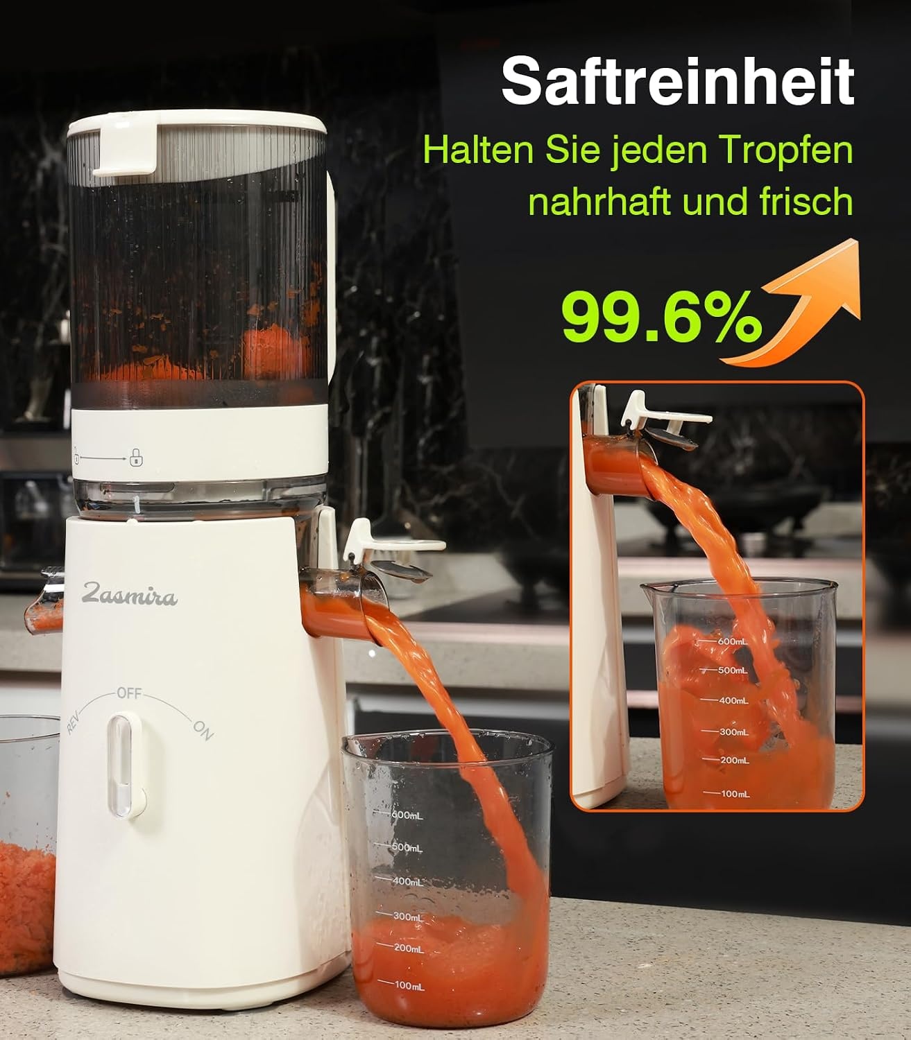 Slowjuicer Sapcentrifuge 150W Wit - 34% Korting
