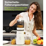 Slowjuicer Sapcentrifuge 150W Wit - 34% Korting