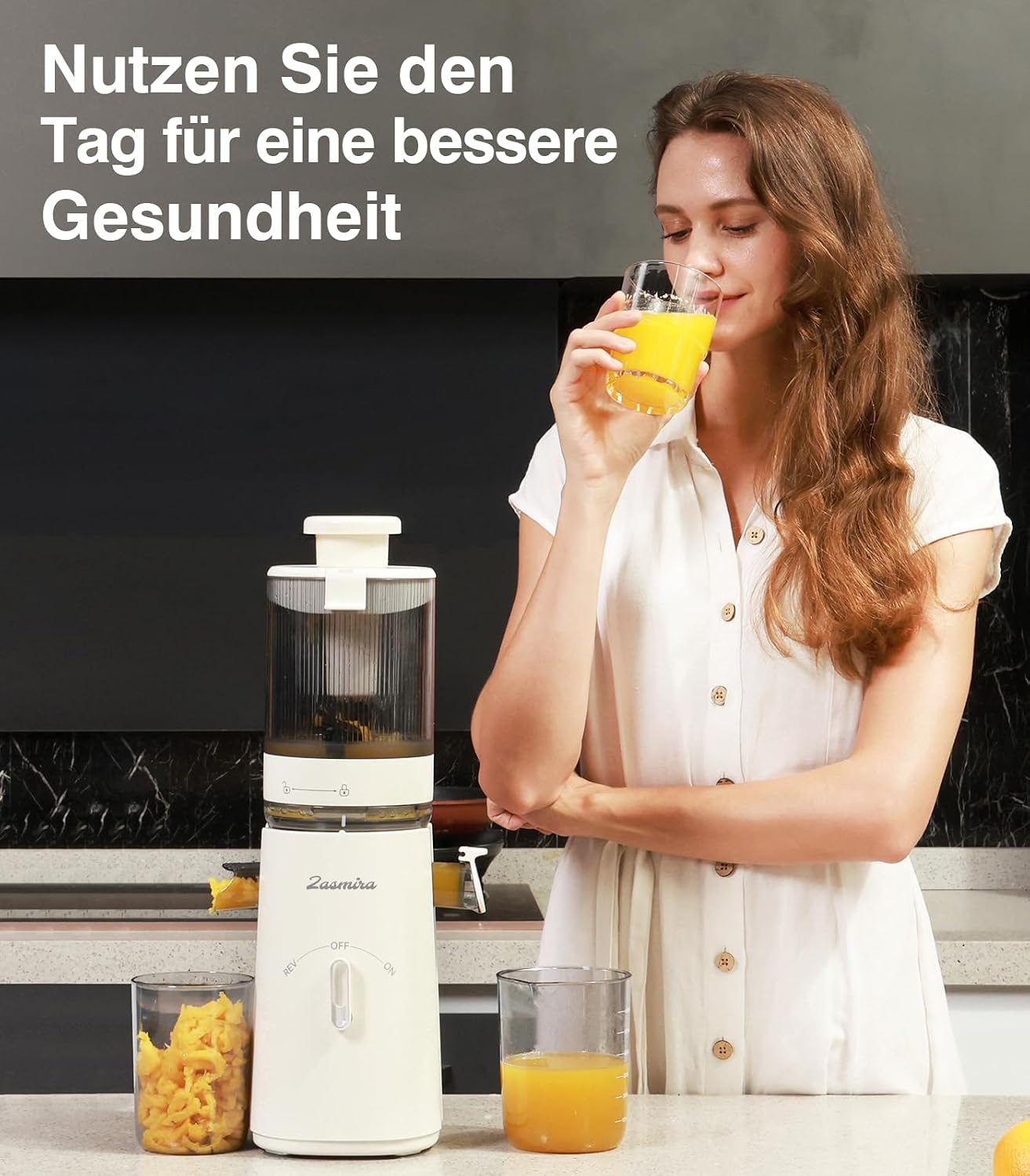 Slowjuicer Sapcentrifuge 150W Wit - 34% Korting