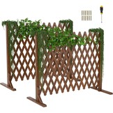 Set van 2 Houten Hekken - Verstelbaar & Opvouwbaar - 160x70 cm - 34% Korting