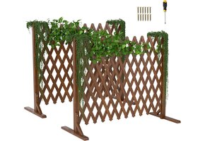 Houten Hekwerk Tuin/Balkon 2 Stuks - 51% Korting