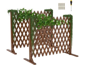 Set van 2 Houten Hekken - Verstelbaar & Opvouwbaar - 160x70 cm - 34% Korting