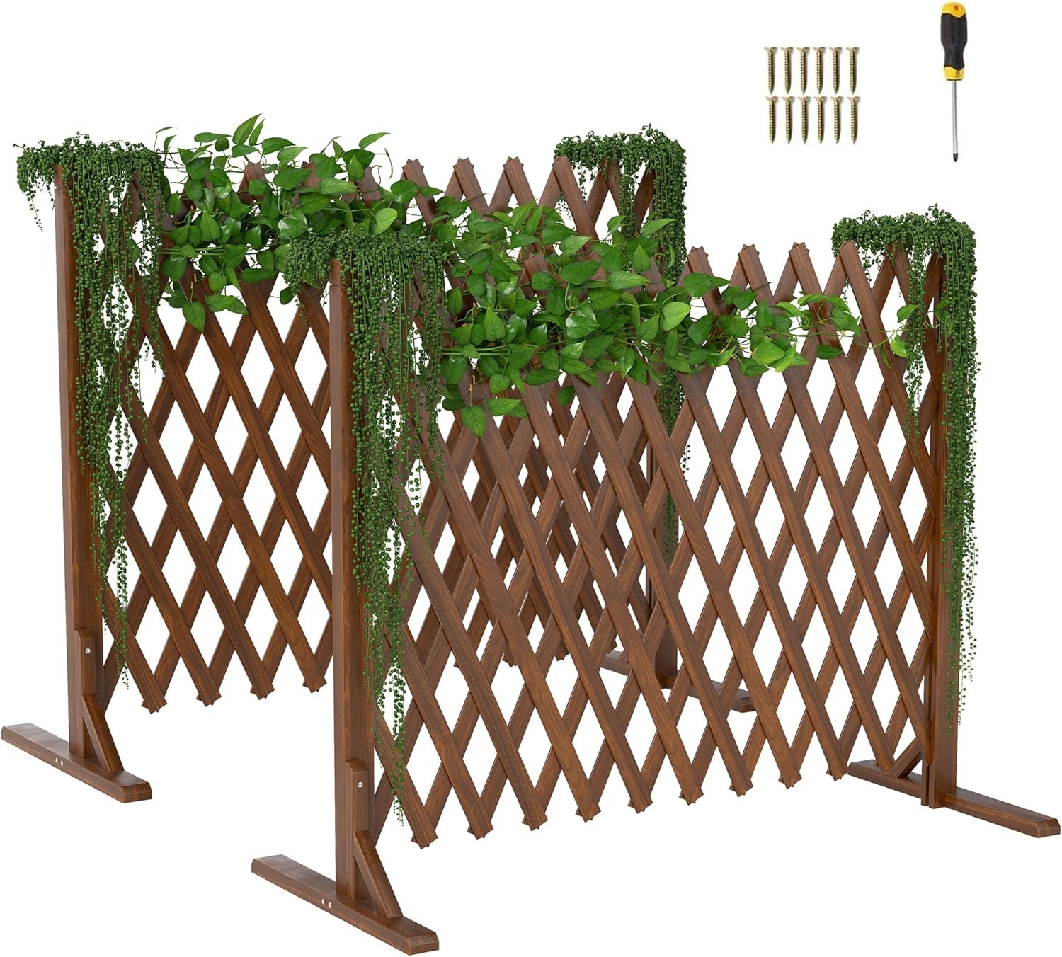 Set van 2 Houten Hekken - Verstelbaar & Opvouwbaar - 160x70 cm - 34% Korting