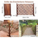Set van 2 Houten Hekken - Verstelbaar & Opvouwbaar - 160x70 cm - 34% Korting