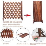 Set van 2 Houten Hekken - Verstelbaar & Opvouwbaar - 160x70 cm - 34% Korting