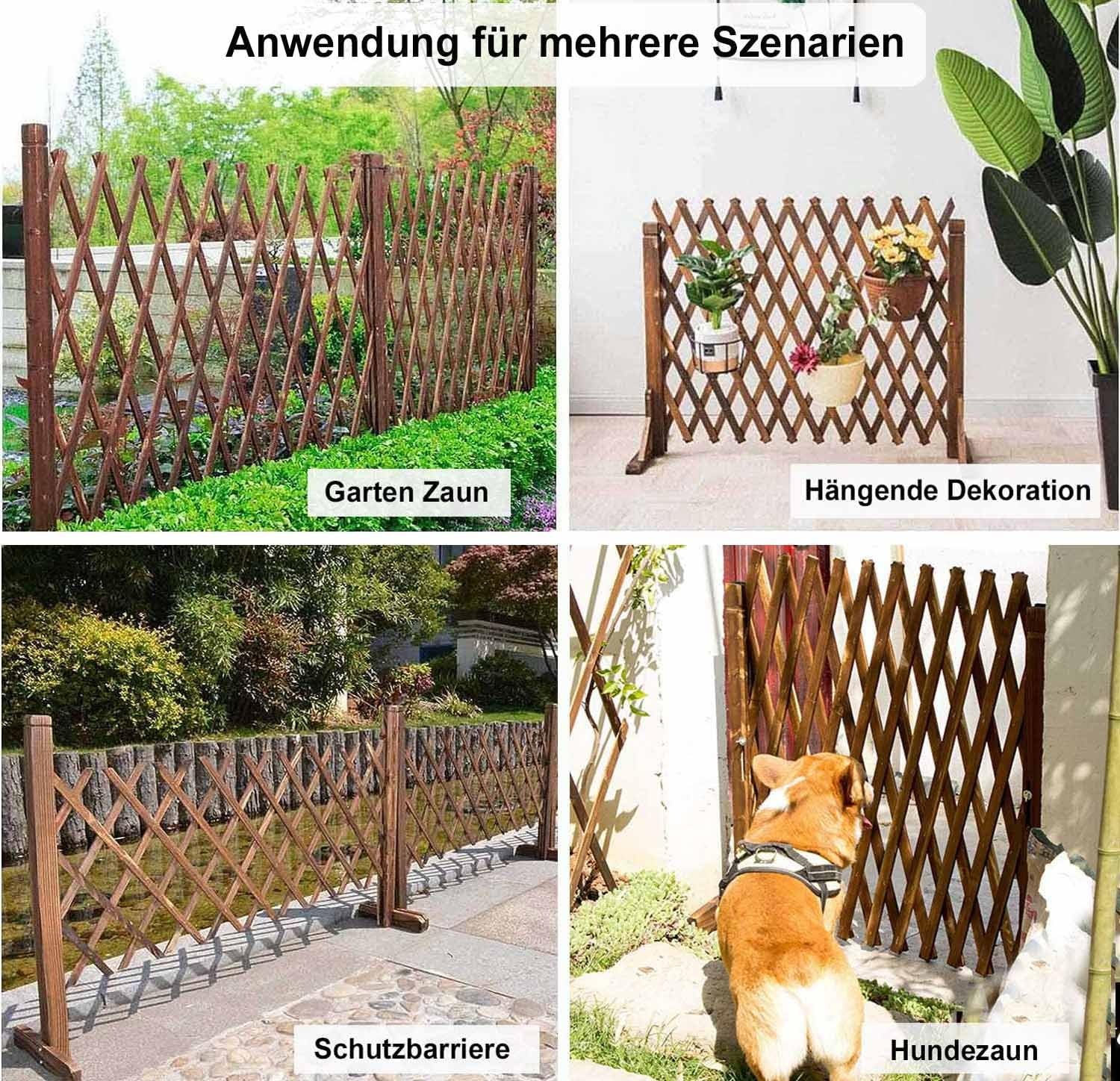 Set van 2 Houten Hekken - Verstelbaar & Opvouwbaar - 160x70 cm - 34% Korting