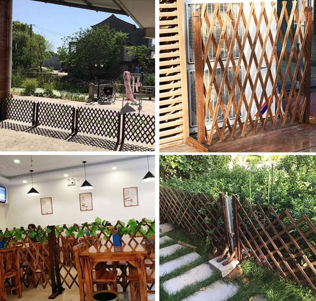 Set van 2 Houten Hekken - Verstelbaar & Opvouwbaar - 160x70 cm - 34% Korting
