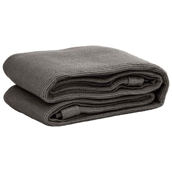 vidaXL Tenttapijt 400x400 cm antracietkleurig