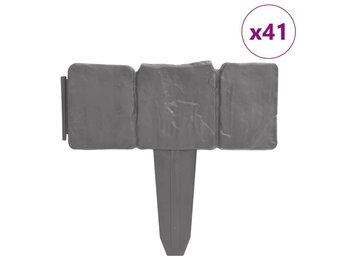 Gazonranden Steen-look 41 stuks (10m) - 33% Korting