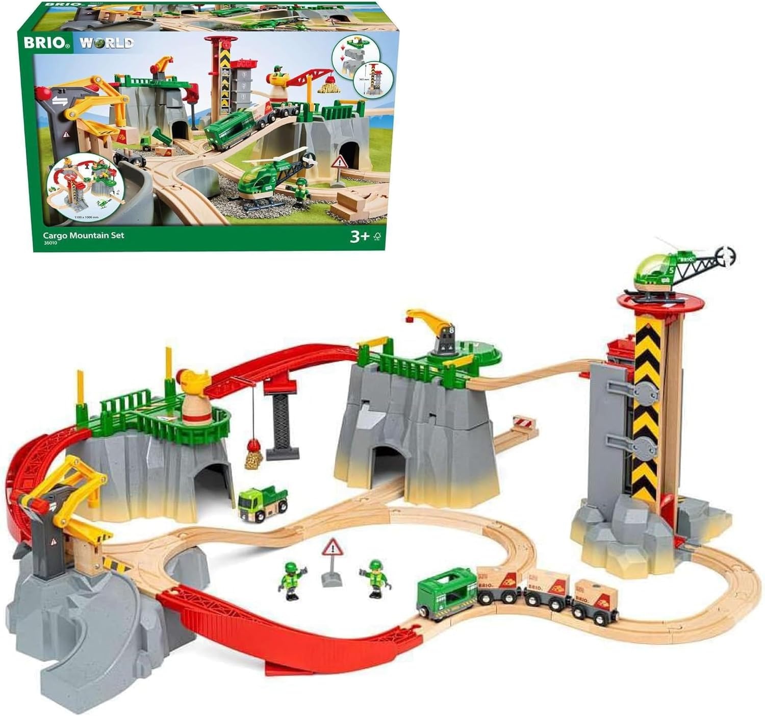 Houten Treinset Mountain Freight Deluxe - 49 Delen - 35% Korting