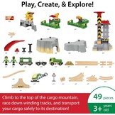 Houten Treinset Mountain Freight Deluxe - 49 Delen - 35% Korting