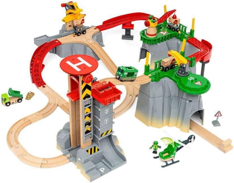 Houten Treinset Mountain Freight Deluxe - 49 Delen - 35% Korting