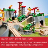 Houten Treinset Mountain Freight Deluxe - 49 Delen - 35% Korting