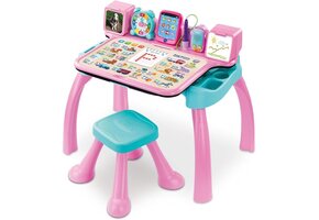 Interactief Muziekbureau 6-in-1 Roze (Franse Versie) - 41% Korting