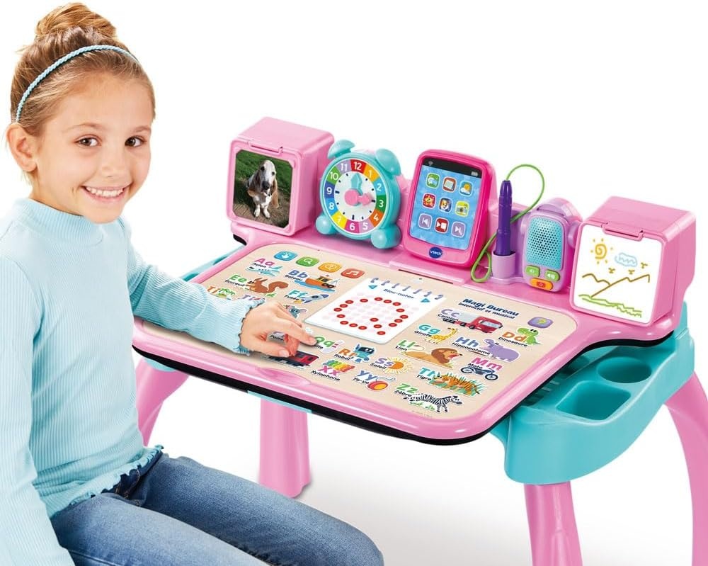 Interactief Muziekbureau 6-in-1 Roze | Frans | Vanaf 3 jaar | 34% Korting