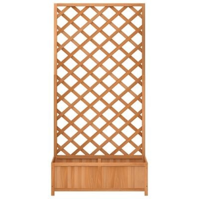 Plantenbak met latwerk 90x35x180 cm Vurenhout - 34% Korting!