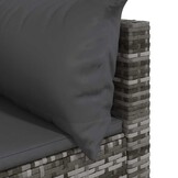 VidaXL Tuinhoekbank Poly Rattan Grijs - 34% Korting