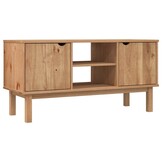vidaXL TV-meubel OTTA 113,5x43x57 cm Grenenhout - 35% Korting