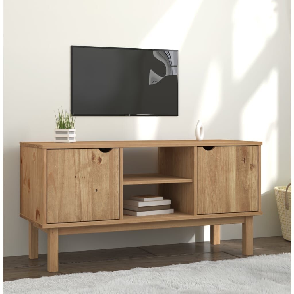 vidaXL TV-meubel OTTA 113,5x43x57 cm Grenenhout - 35% Korting