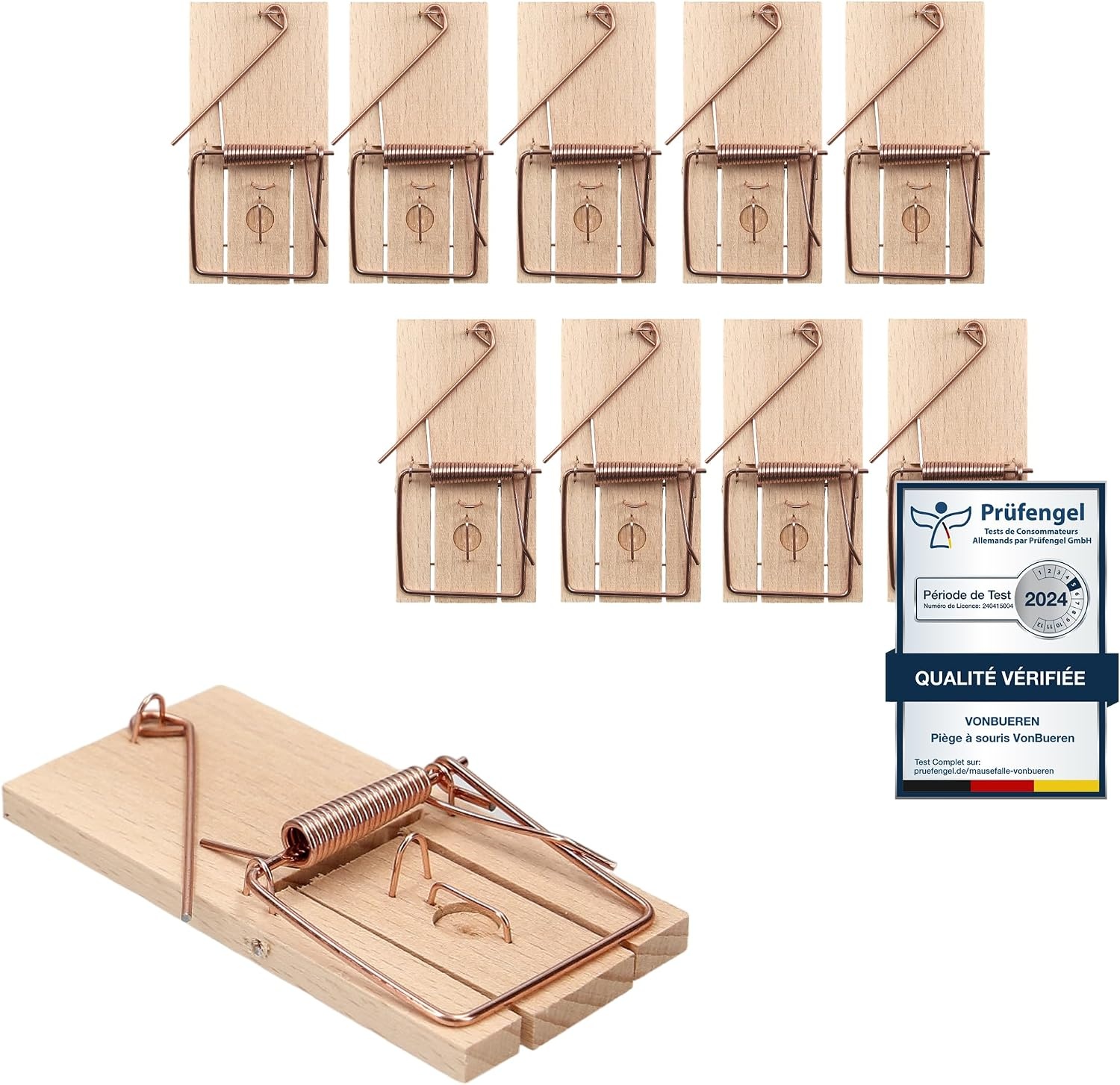 10 Beukenhouten Muisvallen - Gifvrij & Herbruikbaar - 40% Korting!