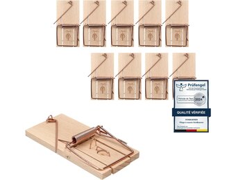 10 Beukenhouten Muisvallen - Gifvrij & Herbruikbaar - 40% Korting!