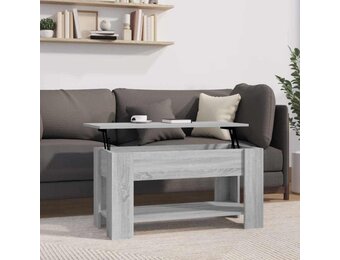 Salontafel 101x49x52 cm Bewerkt Hout Grijs Sonoma Eikenkleurig met Korting