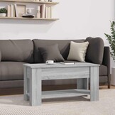 Salontafel 101x49x52 cm Bewerkt Hout Grijs Sonoma Eikenkleurig met Korting