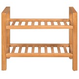 VidaXL Schoenenrek Massief Eikenhout 50x27x40 cm - 53% Korting