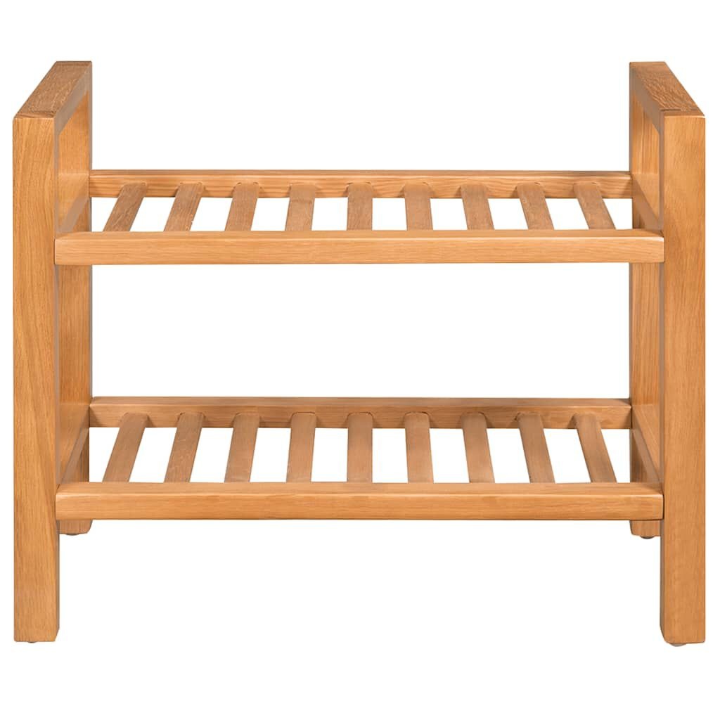 VidaXL Schoenenrek Massief Eikenhout 50x27x40 cm - 53% Korting