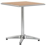 vidaXL Aluminium Tuintafel HKC Zilver 60x60x70 cm - 35% Korting