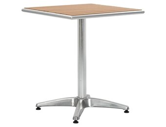 vidaXL Aluminium Tuintafel HKC Zilver 60x60x70 cm - 35% Korting