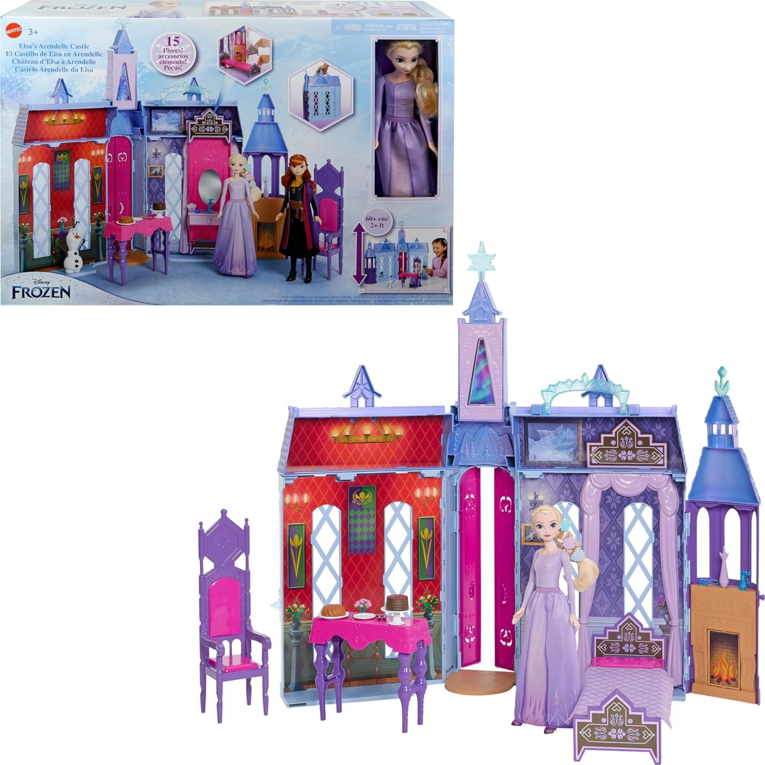 Kasteel Poppenhuis Elsa Frozen 2 Inklapbaar met Pop & Accessoires - 34% Korting