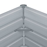 Verhoogde Plantenbak 160x80x45cm Staal Antraciet - 34% Korting
