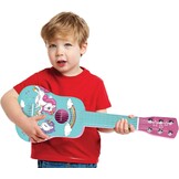 Houten Eenhoorn Gitaar voor Kinderen (53cm) Roze/Blauw - 57% Korting!