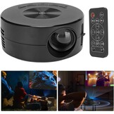 Mini Zakprojector Zwart 1080P Draagbaar met Batterij & Luidspreker - 34% Korting