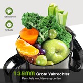 Slowjuicer voor Groenten & Fruit - 250W - Zilver (35% Korting)