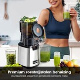 Slowjuicer voor Groenten & Fruit - 250W - Zilver (35% Korting)