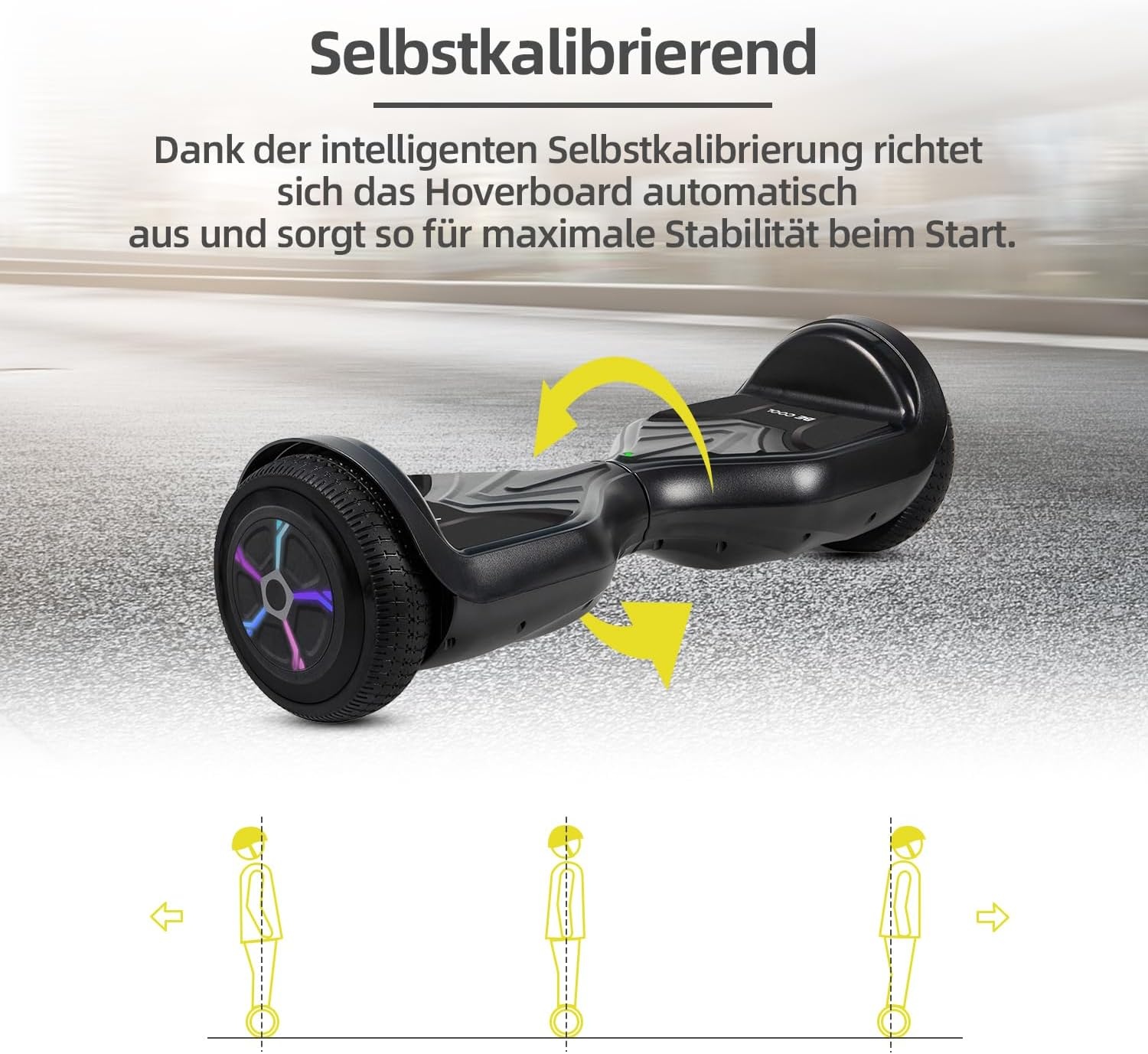 Hoverboard Balansboard Kinderen 6.5 inch Zwart - 35% Korting