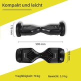 Hoverboard Balansboard Kinderen 6.5 inch Zwart - 35% Korting