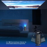 Mini Beamer 4K Projector Zwart Grijs met 35% Korting