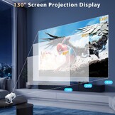 Mini Beamer Full HD 1080P (4K ondersteuning) - Wit & Zwart - 34% Korting
