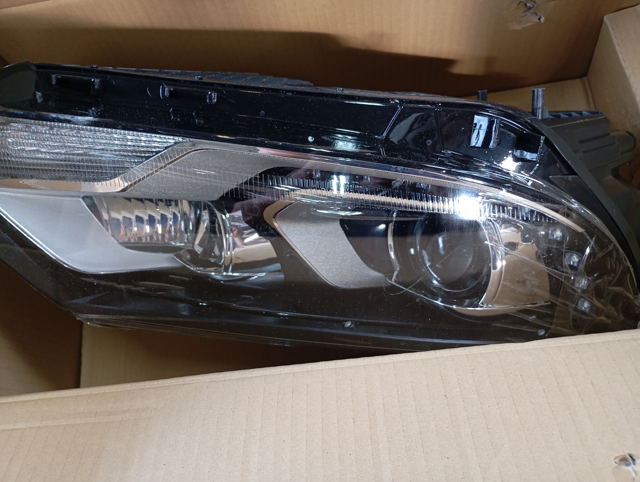 Koplampen VW Tiguan 2011-2015 LED DRL Zwart - 55% Korting