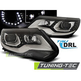 Koplampen VW Tiguan 2011-2015 LED DRL Zwart - 55% Korting