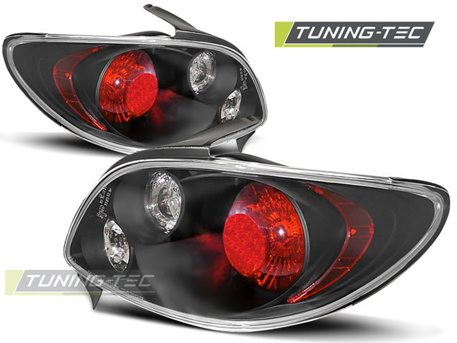 Achterlichten Peugeot 206 (1998-2010) Zwart - 54% Korting