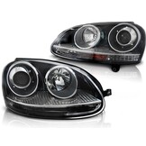 Koplampen VW Golf 5 GTI Zwart Projector E-Gemerkt -55% Korting